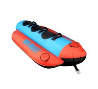BRAVE SPORTS - Bouée Tractée Banane - Bateau Gonflable 3 Place - Assises en Néoprène et Poignées Rembourrées - Bouée Adulte et Enfant pour Jet Ski avec Structure en PVC et Nylon - 240 x 110 x 54 cm