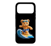 Brave Teddy Bear Riding The Waves Planche de Surf Shapes Mania Coque pour iPhone 17 Pro Max