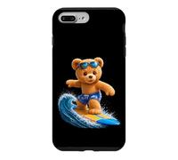 Brave Teddy Bear Riding The Waves Planche de Surf Shapes Mania Coque pour iPhone 7 Plus/8 Plus