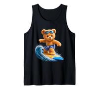 Brave Teddy Bear Riding The Waves Planche de Surf Shapes Mania Débardeur