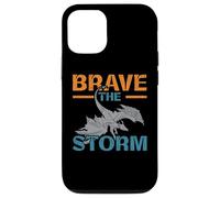 Brave The Storm Flying Beast Myth Dragon Whisperer Coque pour iPhone 12/12 Pro