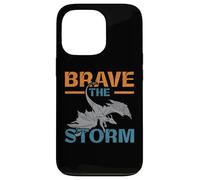 Brave The Storm Flying Beast Myth Dragon Whisperer Coque pour iPhone 13 Pro