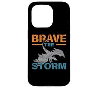 Brave The Storm Flying Beast Myth Dragon Whisperer Coque pour iPhone 15 Pro