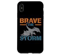 Brave The Storm Flying Beast Myth Dragon Whisperer Coque pour iPhone XS Max