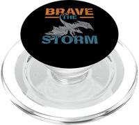 Brave The Storm Flying Beast Myth Dragon Whisperer PopSockets PopGrip pour MagSafe