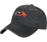 BrAvee Casquettes de Baseball Hip Hop Washed Casquette de Baseball pour Hommes La Course de Moto la Plus Difficile au Monde Trucker Snapback Caps Dad Isle of Man TT Races Chapeaux de Golf B Cool