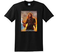 Braveheart T Shirt Mel Gibson Movie Bluray DVD Cover Tee Black L