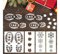 BRAVENTZA. Pochoirs Empreintes Rois Mages et Chameaux, Décoration de Noël, Décoration Rois Mages Cadeaux, Amusant Enfants Noël, Cadeau Rois Mages, Noël, Pochoir Rois Mages