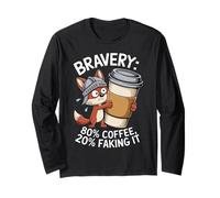 Bravery 80% Café 20% Faking It Funny Manche Longue