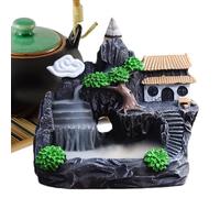 Braveur D'encens De Reflux - Fountaine De Fumée D'aromathérapie, Diffuseur De Parfum en Céramique | Porte-arômes De Méditation Zen, Sculpture De Résine Artisanale, Parfumé Artistique, Support