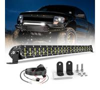 BraveWAY 22" Barre LED 4x4 14000LM Double Rangée, Lentille 6D Barre Rampe LED IP68 Faisceau Combiné, Adaptable aux Tracteurs Agricoles, Véhicules 4x4, Camions et Camping-Cars (54cm)