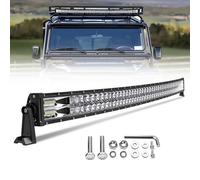 Braveway Barre Rampe LED 52" 260W 35000LM 5D Projecteur Longue Portée 12V 24V Barre Lumineuse Spot Flood Combo pour Hors Route Voiture Véhicules 4x4 SUV ATV Camion Tracteurs Bateaux