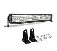 BraveWAY Rampe LED 4x4 28'' 80W 4 Rangées 6500K 12000LM Rampe LED Longue Portée pour CamionsTracteurs 4x4 SUV ATV UTV Caravanes