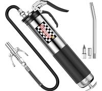 Bravex Pistolet à Graisse Professionnel Robuste 6000 PSI avec coupleur à dégagement Rapide - Tuyau Flexible de 45,7 cm