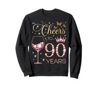 Bravo à 90 Ans, 90e Anniversaire de la Femme, 90e Anniversaire Sweatshirt