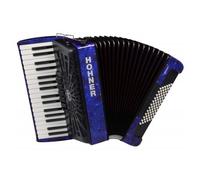 Hohner Bravo III 72 bleu, accordéon Silent Key