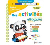 Bravo les maternelles - Mes activités effaçables - Petite section - LUCIE ARWEILLER - Bordas - relié - Scolaire / Universitaire