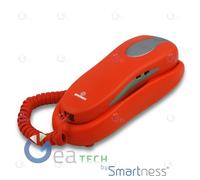 Bravo NEMO Téléphone Fixe Touches Confort Carnet D'Adresses Avec 10 Numéros Red