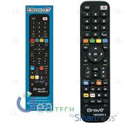 BRAVO Télécommande Programmable TECHNO 3 Noir 3 Banchi Mémoire | TV DTT VCR SKY