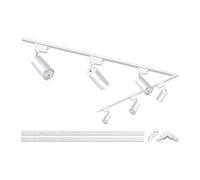 Bravsekai Plafonnier LED Salon,Track Lighting voie la et la décoration intérieure Kit composants d'éclairage voie 20W 3000k éclairage plafond rotatif Extra 6.5ft Track Rails. TR03 Blanc