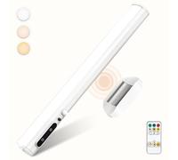 bravzurg Lumiere Detecteur de Mouvement Interieur, 4000mAh Lampe Murale Sans Fil Rechargeable USB, Reglette LED Cuisine Aimantée, Barre Lumière a Pile pour Placard, Tableau, Armoire, Salle de Bain