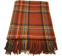 BRAW CLANS TARTANS Black Watch Tartan - Couverture 100% Laine | Clan écossais - Nuits d'hiver, Burns Night, Hogmanay - Intérieur et Extérieur pour Hommes et Femmes. 175 x 157 cm (Royal Stewart Antique