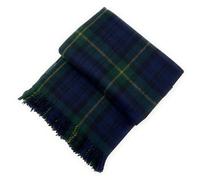 BRAW CLANS TARTANS Couverture en Laine Douce à Carreaux Tartan - 185 x 77 cm - Motif Tartan écossais avec Franges - Couverture Chaude pour canapé, Voyage et Voiture pour la fête des mères ou Noël