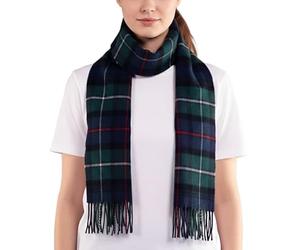 BRAW CLANS TARTANS Écharpe - Tartans écossais - 100 % laine d'agneau - Foulards extra longs - 24 x 180 cm - Fabriqué en Écosse, Mackenzie Modern, L