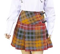 BRAW CLANS TARTANS Jupe Mini Kilt pour Femme - Robe Traditionnelle Écossaise en Tartan Plaid - Bretelles Réglables - Tailles UK 6 à 26 - Black Watch, Royal Stewart & Plus, 42-44