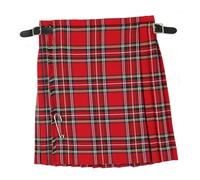 BRAW CLANS TARTANS Kilt en polyviscose pour garçon - Patrimoine écossais authentique pour enfants modernes | Montre noire et tartan Royal Stewart | Tailles 6 mois à 6 ans, Royal Stewart., 12 mois