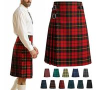 BRAW CLANS TARTANS Kilt tartan pour homme de 4,57 m | Différents motifs à carreaux | Tour de taille 76,2 à 116,8 cm | Occasions écossaises comme les enterrements de vie de garçon, événements formels |