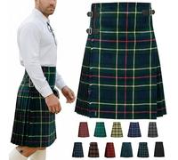 BRAW CLANS TARTANS Kilt tartan pour homme de 5 yards | Différents motifs écossais | Tour de taille 76,2 à 116,8 cm | Occasions écossaises comme les enterrements de vie de garçon, événements formels |