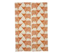 BRAW CLANS TARTANS Lot de 1 torchons en Coton écossais - 48 x 76 cm - Motif Cow Repeat - Torchons Traditionnels écossais pour la Cuisine - Fête des Mères, Burns Supper, Pâques, Noël