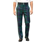 BRAW CLANS TARTANS Tartan trews pour homme - Pantalon écossais - Design authentique - Tour de taille 76 - 127 cm - Fête des Pères - Cadeaux Highland