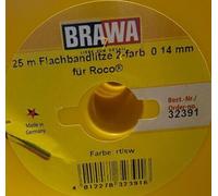 BRAWA 32391 Bobine De Câble Électrique À 2 Pôles Rouge/Noir (25 Mètres)