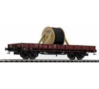 Brawa 48735 Wagon Plat Kklm 433 Avec Charge Enrouleur de Câble DB Ep. IV, Neuf