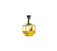 BRAWA 6279 Échelle HO Cabine De Téléphérique Couleur Jaune (Avec Personnage)