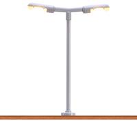 BRAWA 83002 Échelle N Lampadaire A Due Lumières À LED pour Quai Gare Haut MM 55