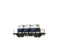 BRAWA H0 50598 Wagon De Marchandises BTs 30 DB Behältertragwagen