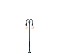 BRAWA H0 84036 - Luminaire Affaire Double Socle Avec LED (1 Pièce ) Produit Neuf