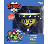 Lansay - BRAWLS STARS - Figurine Articulée 16,5 cm - Modèle Poco - Personnage du Célèbre Jeu Vidéo - À Collectionner avec 4 Autres Figurines - Jouet Gamer et Fan de Battle - Dès 8 Ans