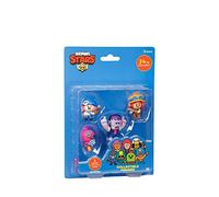 Brawl Stars Lot de 5 Mini Figurines à Collectionner | 1 Personnage mystère | Figurines de 5 cm | Favoris des Fans | Jouets sous Licence Officielle P.M.I. | Supercell | Cadeau pour Les Joueurs