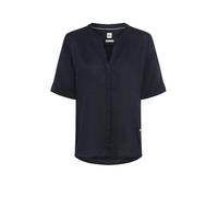 BRAX Blouse-chemise en lin VERI bleu marine | 38