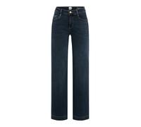 BRAX Jean pour Femme - Maine Magic Denim - Jambes Larges, 23 Bleu foncé usé, 29W / 32L