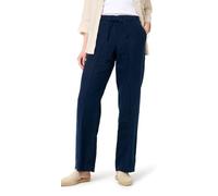 BRAX Style Farina Pantalon en Lin avec Silhouette décontractée Mous, Bleu Marine, 32W / 30L Femme