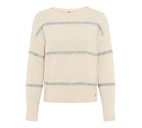 BRAX Style.Lisa Lightweight Alpaca Sequins Stripe Pull-Over, 08 Cozy Grey, 48 Femme