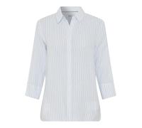 BRAX Style.Vicki Pure Linen Stripe Blouse, 28 Bleu, 44 Femmes