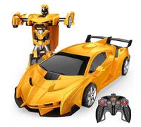 Braxel Voiture Telecommandé Enfant, 2 en 1 Transformable Radiocommande RC Robots Jouet Enfant 3-10 Ans, 2,4 GHz, 360°Rotation, Jeux Extérieur - Cadeau Garçon 3 4 5 6 7 8 Ans Anniversaire Noël