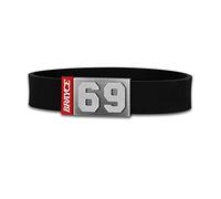 BRAYCE® Bracelet avec numéro Personnalisable 00-99 Couleur Noir I Le Maillot de Football Que tu n'enlèves jamais