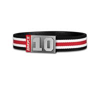 BRAYCE® Bracelet avec numéro Personnalisable 00-99 Couleurs Rouge, Blanc & Noir I Le Maillot de Football Que tu n'enlèves jamais
